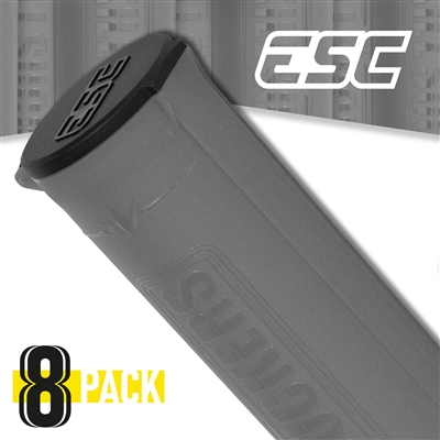 An 8 pack of clear Bunkerkings ESC pods.
