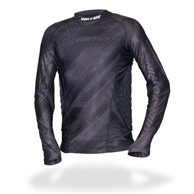 A Virtue Breakout series padded compression top for paintball.