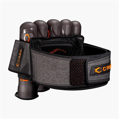 A CRBN SC 5 Pack pro-level paintball harness.