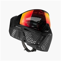 A CRBN ZERO PRO paintball mask in the Smoke colorway.