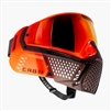 A CRBN ZERO PRO paintball mask in the Blaze colorway.