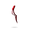 An Infamous Deuce 1R DNA Trigger for Planet Eclipse paintball markers. The Trigger is red.