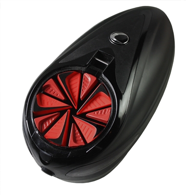 An Exalt FastFeed for Dye Rotor and Dye LT-R paintball hoppers.