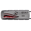 An Exalt Bayonet barrel cover for paintball markers in the Warhawk Metallic Silver colorway.