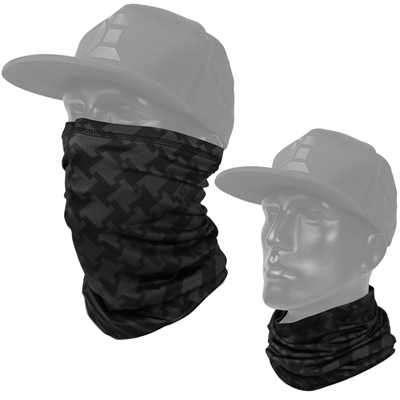 Exalt Multi-Purpose Neck Gaiter & Cloth Face Covering - Charcoal Keffiyeh
