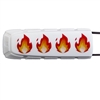 Exalt Bayonet - LE Series - Fire Emoji (White)