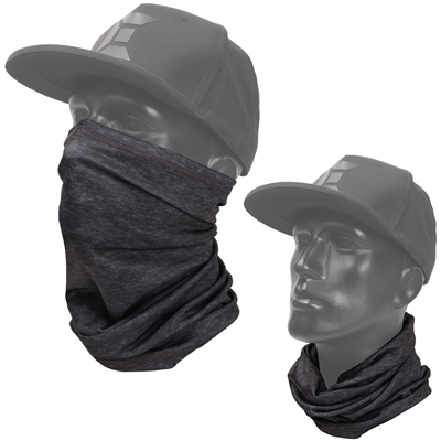 Exalt Multi-Purpose Neck Gaiter & Cloth Face Covering - Heathered Charcoal