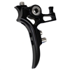 A dust black Exalt Killswitch Trigger for Planet Eclipse EMEK and EMF100 paintball markers.