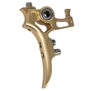A dust gold Exalt Killswitch Trigger for Planet Eclipse EMEK and EMF100 paintball markers.