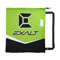 A pod and laundry bag from Exalt Paintball. The bag is adjustable and doubles as a changing mat.