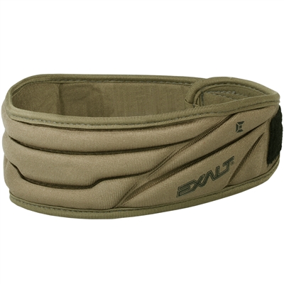 An Exalt neck protector for paintball and airsoft. The neck protector is tan.