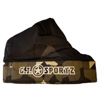 GI Sportz Headwrap - Green Camo with Black Mesh