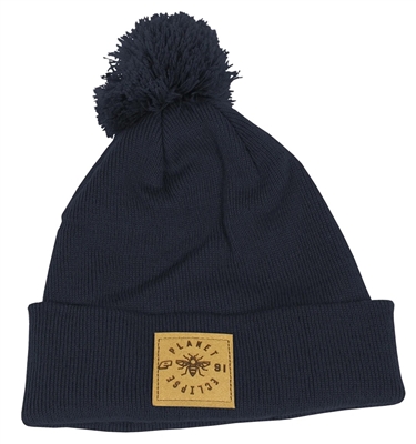 Planet Eclipse Worker Pom Beanie - French Navy