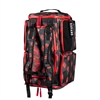 An HK Army Expand 35L backback in the Devastation Kloud colorway. The bag is black with red details and red cloud logos.