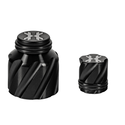 An HK Army Elite Protector Kit. The kit includes a matching black thread guard and fill nipple cover.