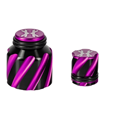 An HK Army Elite Protector Kit. The kit includes a matching black & pink thread guard and fill nipple cover.