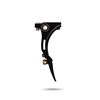 An HK Army Reaper trigger for Empire Mini GS paintball markers. The trigger is constructed from aluminum and is anodized black.