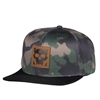 The HK Army Snapback features a custom quarter twill with 6 panel baseball cap construction. The design details include 3D embroidered logo on the front, embroidered HK Army icon on the side and an easy adjust snap strap at back.