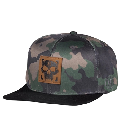 The HK Army Snapback features a custom quarter twill with 6 panel baseball cap construction. The design details include 3D embroidered logo on the front, embroidered HK Army icon on the side and an easy adjust snap strap at back.