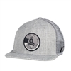 The HK Army Snapback features a custom quarter twill with 6 panel trucker cap construction and has mesh panels in the back for maximum breathability.