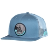 The HK Army Snapback features a custom quarter twill with 6 panel trucker cap construction and has mesh panels in the back for maximum breathability.