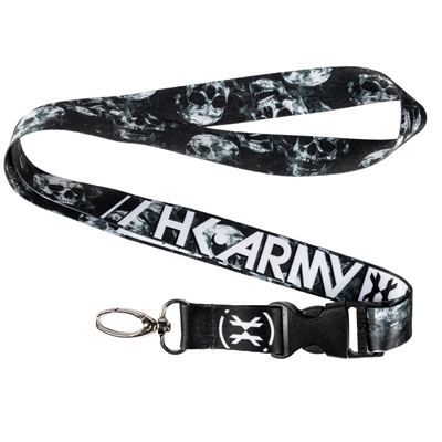 An HK Army lanyard / keychain in the Crypt colorway.