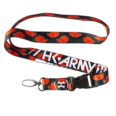 An HK Army lanyard / keychain in the Devastation Kloud colorway.