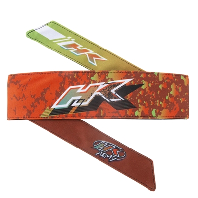 HK Army paintball headbands measure 43 inches in length and are 2.5 inches wide, so they always provide a perfect fit. Each headband features a terry cloth sweat band that absorbs sweat, provides a bit of padding, and helps keep you cool while you play.