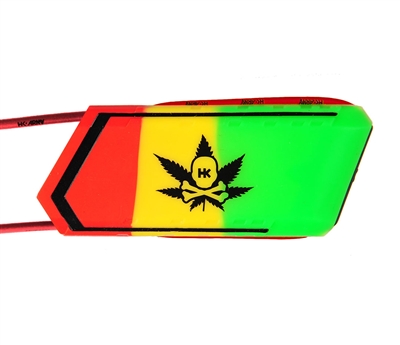 An HK Army Ball Breaker barrel blocker in the Loud colorway.