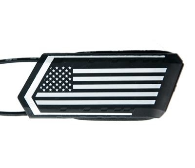 An HK Army Ball Breaker barrel blocker in the USA Black colorway.