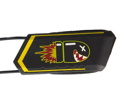 An HK Army Ball Breaker barrel blocker in the Warhead colorway.