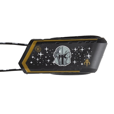 An HK Army Ball Breaker barrel blocker in the HSTL Wars Bounty Hunter colorway.