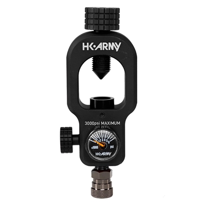 The HK Army Scuba Fill Station allows you to fill paintball high pressure air systems with a scuba tank. The Fill Station can be easily mounted on to the top of most scuba tanks.