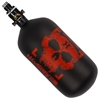 An HK Army Alpha Air 88/4500 HPA tank in the Doom Scorch colorway. The tank is matte black, with red accents and details.