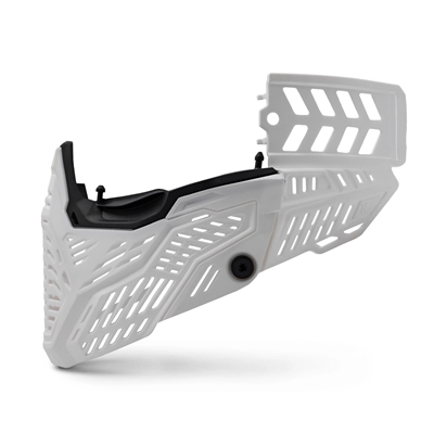 A White HK Army Lower Kit for JT Proflex paintball masks.