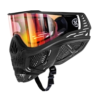 The HK Army HSTL Skull Goggle is constructed from a robust blend of thermoplastic that is ASTM certified to withstand paintballs and airsoft BBs. The "Death" colorway combines a Black frame with a Fire thermal lens.