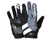 A pair of HK Army Freeline full finger paintball gloves in the Graphite colorway.