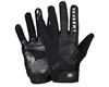 A pair of HK Army Freeline full finger paintball gloves in the Stealth colorway.