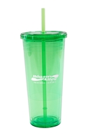 Hogan's Alley Paintball & Airsoft Reusable Cold Cup with Straw