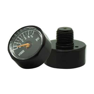 A standard pressure gauge for your air tank's regulator. Pressure readout to 5000 PSI.