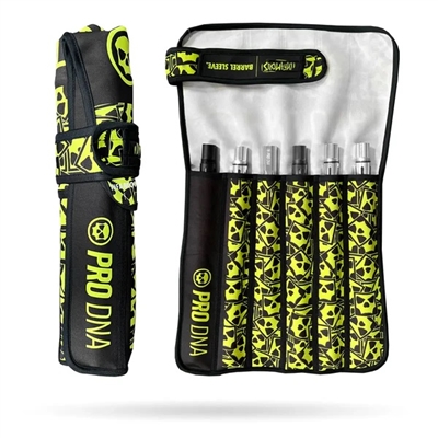An Infamous 6x barrel sleeve in the skull all over volt colorway.