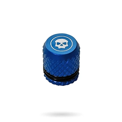 An Infamous Pro DNA aluminum fill nipple cover. Dust blue.
