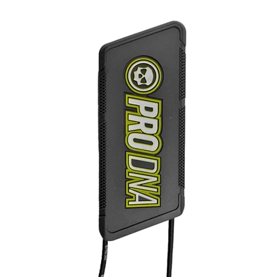 An Infamous Pro DNA premium silicone paintball marker barrel blocker.