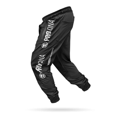 A pair of Infamous Pro DNA Hyperlight Jogger paintball and airsoft pants.