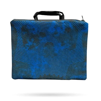 An Infamous paintball marker sleeve / bag in the blue skull colorway.