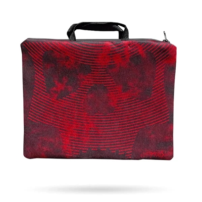An Infamous paintball marker sleeve / bag in the red skull colorway.