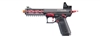 Lancer Tactical x Tandemkross CTHULHU Gas Blow Back Pistol w/ Red Dot Reflex Sight - (Black/Red)