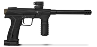 A .50 caliber Planet Eclipse EMEK 100 mechanical paintball marker.