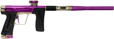 A Planet Eclipse Geo R5 paintball marker in the Renaissance (Purple / Sandstone) colorway.