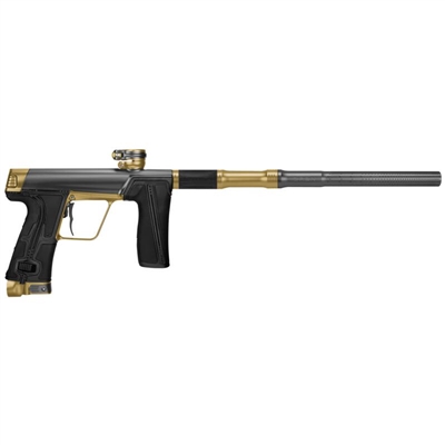 A Planet Eclipse CS3 Pro paintball marker in the Prophet Graphite Sandstone colorway.